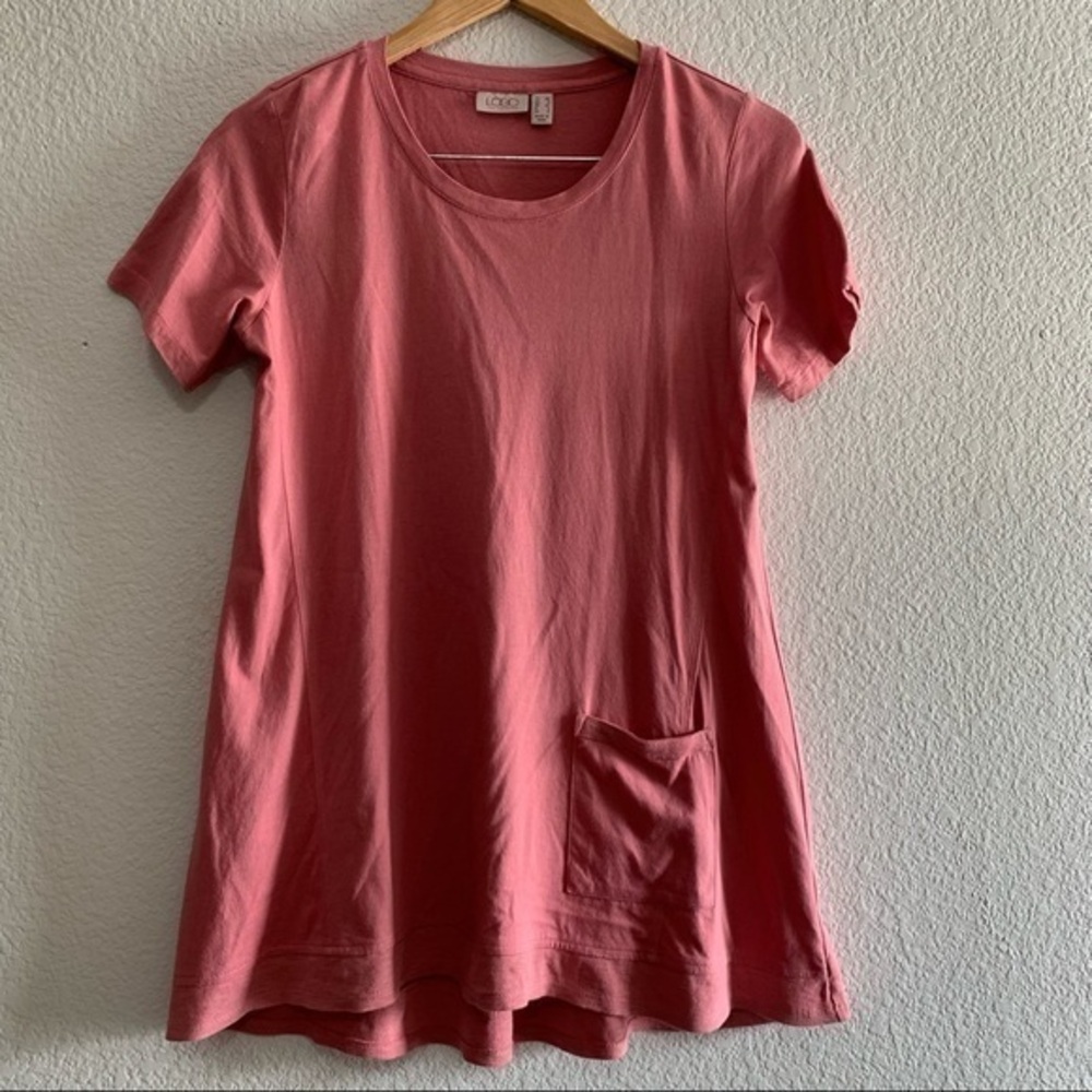 LOGO by Lori Goldstein Long Casual Tee